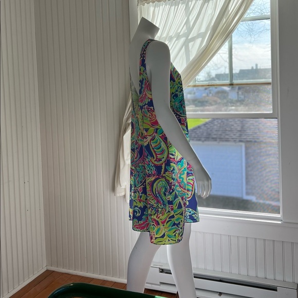 NWT Lilly Pulitzer XL Poppy Dress In ‘Toucan Play’ Print 100% silk w/poly lining - Picture 4 of 16